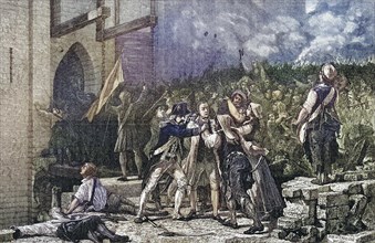 The capture of the Bastille, 14 July 1789, France, Historical, digitally restored reproduction from
