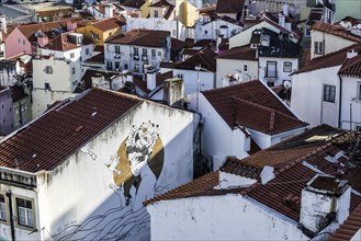 View of houses of Alfama, city view, tourism, travel, city trip, urban, building, historical, old