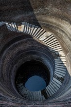 Helical Stepwell, Unesco site Champaner-Pavagadh Archaeological Park, Gujarat, India, Asia