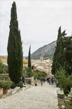 Stairway to Calvary, Pollensa, Pollenca, Serra de Tramuntana, Majorca, Majorca, Balearic Islands,