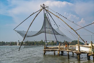 Chinese Fishing nets, Kochi, Kerala, India, Asia