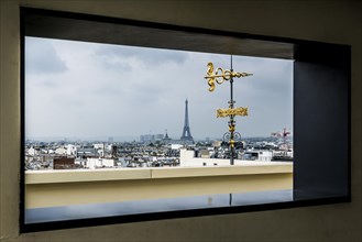 View from Galeries Lafayette department stores', Paris, Ile-de-France, France, Europe