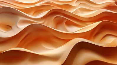 Elegant wavy desert sand patterns with smooth curves and pastel colors, ai generated, AI generated