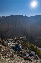 Remote mountain village, Kingdom of Mustang, Nepal, Asia