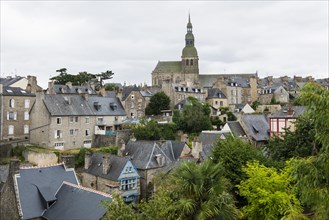 Town view, Dinan, Brittany, France, Europe