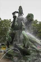 Fountain, Stuhlmann Fountain, Altona, Hamburg, Germany, Europe