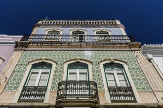 House with azulejo facade, old building, architecture, tiles, craftsmanship, traditional,