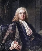 Richard Mead 1673 to 1754 English doctor, physician, Historical, digitally restored reproduction