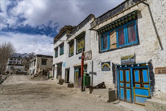 Tibetan houses in Lo Manthang, capital of the Kingdom of Mustang, Nepal, Asia