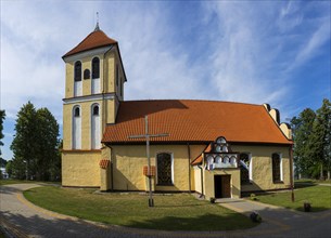 Church of St. Andrzej Bobola in Rydzewo, religion, village church, architecture, building,