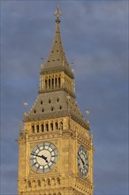 Big Ben or The Elizabeth Tower clock tower of the Palace of Westminster, City of London, England,