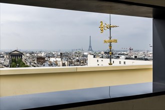 View from Galeries Lafayette department stores', Paris, Ile-de-France, France, Europe