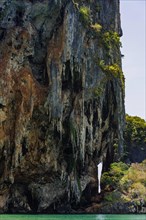 Limestone rocks at Tam Phra Nang beach, limestone, limestone rocks, travel, holiday, tourism,