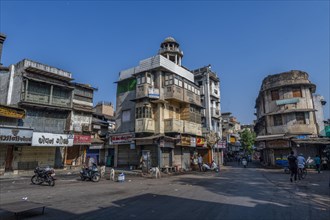 Old town of the Unesco site, Ahmedabad, Gujarat, India, Asia