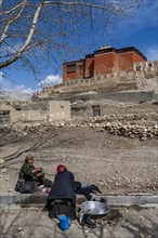 Thubten Shedrup Dhagyeling Monastery, Tsarang, Kingdom of Mustang, Nepal, Asia