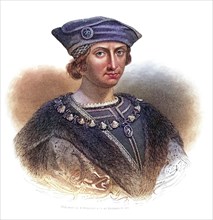 Charles VIII, 1470-1498, King of France (1483-98), Historical, digitally restored reproduction from