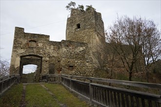 Dobra castle ruins, Dobra reservoir, Waldviertel, Lower Austria