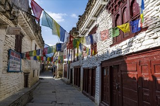 Historical village of Marpha, Jomsom, Nepal, Asia