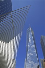 Wing of the Oculus Building, World Trade Center Station, Transportation Hub, skyscrapers World