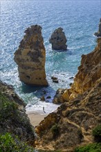 Beach, beach area in the Algarve, summer holiday, weather, sunny, Atlantic, beach, beach holiday,