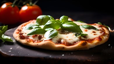 Margherita pizza, AI generated