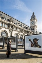 Photo exhibition, Gare de Lyon, Paris, France, Europe
