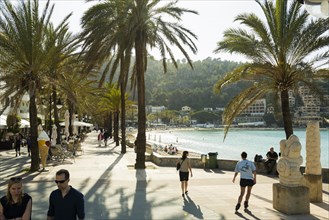 Promenade, Port de Soller, Majorca, Majorca, Balearic Islands, Spain, Europe