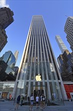 Entrance to the Apple Store in the General Motors high-rise building, at Grand Army Plaza, in the