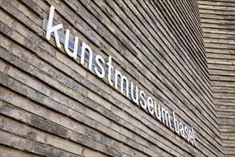 Kunstmuseum Basel Facade in Basel City, Switzerland, Europe