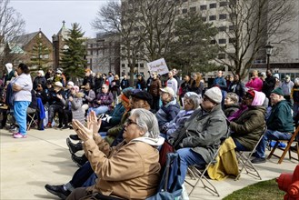 Lansing, Michigan USA, 2 March 2024, The Poor Peoples Campaign organized a march and rally at the