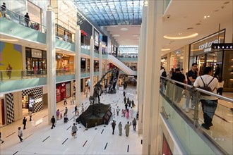 The Dubai Mall shopping centre. The largest mall in the world offers countless shopping and