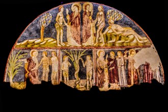 Frescoes with stories from Genesis, Santa Maria in Valle Monastery, Tempietto longobardo, 8th