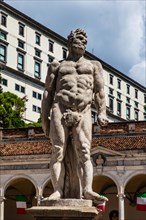 Statue of Cacus, Loggia di San Giovanni in Piazza della Liberta, Udine, most important historical
