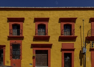 Oaxaca, Mexico, A colorful building in the center of the city, Central America