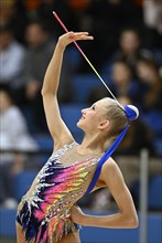 Kseniya Zhyzhych (POL), action, ribbon, rhythmic gymnastics, RSG, Schmiden International 2024,