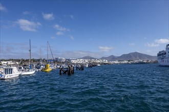 Harbour of Playa Blanca, Lanzarote, Canary Island, Spain, Europe