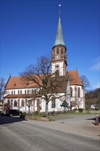 Church of St Blasius in Glottertal, Breisgau-Hochschwarzwald district, Baden-Wuerttemberg, Germany,