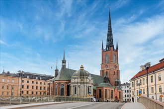 Building of the Riddarholm Riddarholm Kyrka (church) in Stockholm, Sweden, Europe