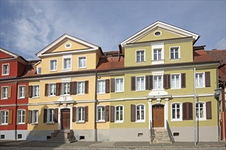 Historic houses in the Seegasse, Bad Windsheim, Middle Franconia, Franconia, Bavaria, Germany,
