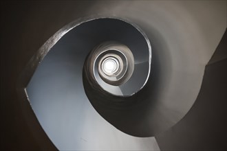 Spiral staircase in an office building, Berlin, 07.03.2024