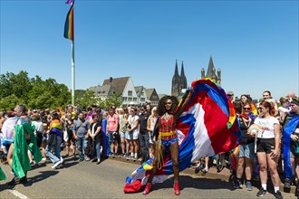 Drag Queen, Transvestite, Christopher Street Day, Cologne, North Rhine-Westphalia, Germany, Europe