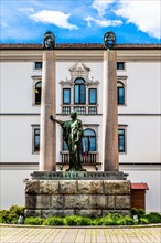 Monument to Adeleidi Ristori, Cividale del Friuli, town with historical treasures, UNESCO World