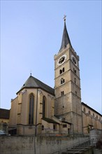 Late Romanesque St Andrew's Church, Ochsenfurt, Lower Franconia, Franconia, Bavaria, Germany,