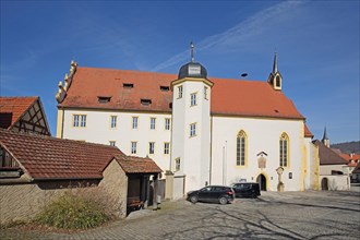Church of St John the Baptist, landmark, Iphofen, Lower Franconia, Franconia, Bavaria, Germany,