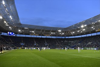 Overview, Indoor, Bundesliga match TSG 1899 Hoffenheim vs Werder Bremen SVW, blue hour, PreZero