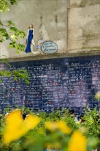 Wall of Love, Mur des Je t'Aime, Montmartre, Paris, Ile-de-France region, France, Europe