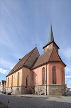 Gothic hospital church built in 1417, Bad Windsheim, Middle Franconia, Franconia, Bavaria, Germany,