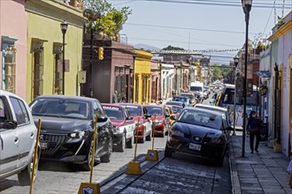 Oaxaca, Mexico, Oaxaca's narrow streets are often choked with traffic, Central America
