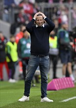 Coach Bo Henriksen 1. FSV Mainz 05, disappointed, gesture, gesture, Allianz Arena, Munich, Bayern,