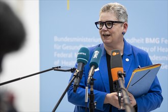 Christine Vogler, President of the German Nursing Council, recorded during talks on the key points